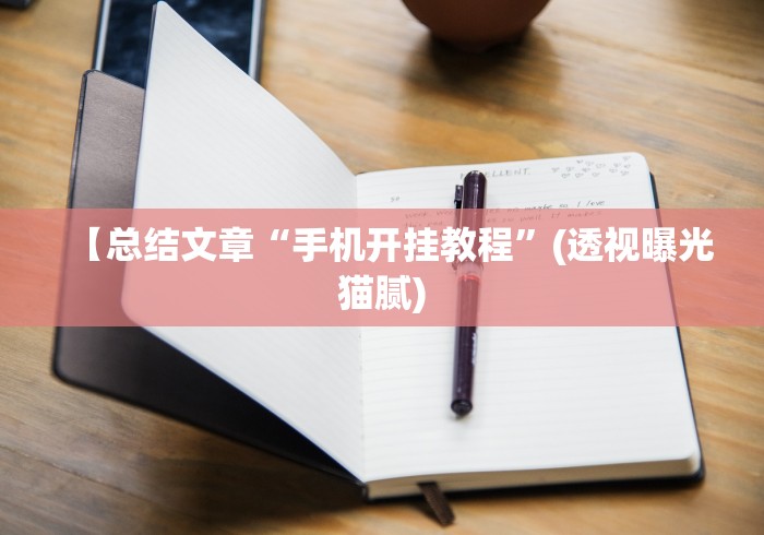 【总结文章“手机开挂教程”(透视曝光猫腻)