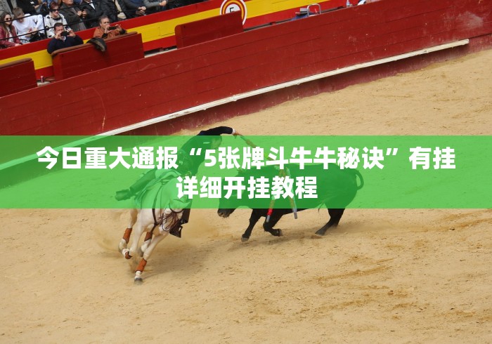 今日重大通报“5张牌斗牛牛秘诀”有挂详细开挂教程