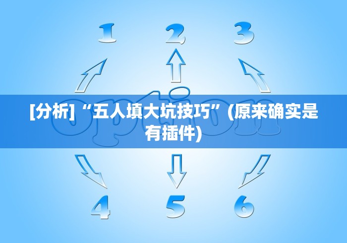 [分析]“五人填大坑技巧”(原来确实是有插件)