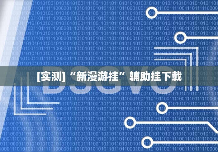 [实测]“新漫游挂”辅助挂下载