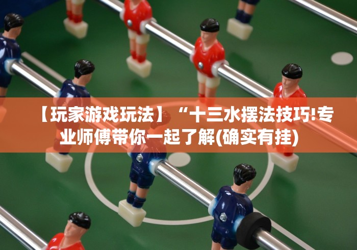 【玩家游戏玩法】“十三水摆法技巧!专业师傅带你一起了解(确实有挂)