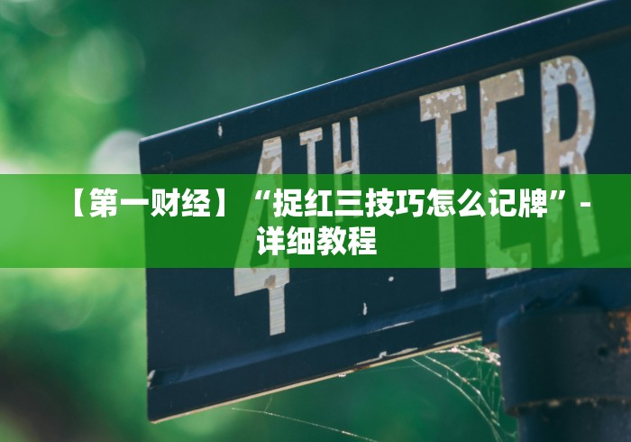 【第一财经】“捉红三技巧怎么记牌”-详细教程