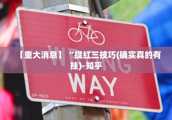 【重大消息】“捉红三技巧(确实真的有挂)-知乎 【重大消息】“捉红三技巧(确实真的有挂)-知乎