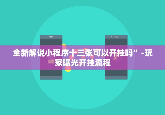 全新解说小程序十三张可以开挂吗”-玩家曝光开挂流程