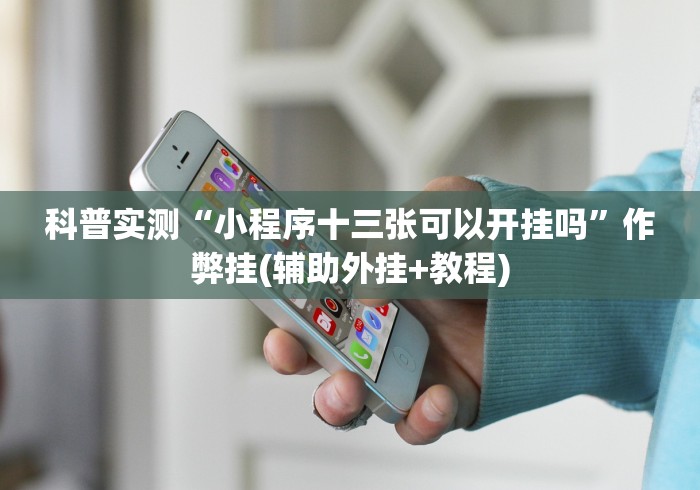 科普实测“小程序十三张可以开挂吗”作弊挂(辅助外挂+教程)