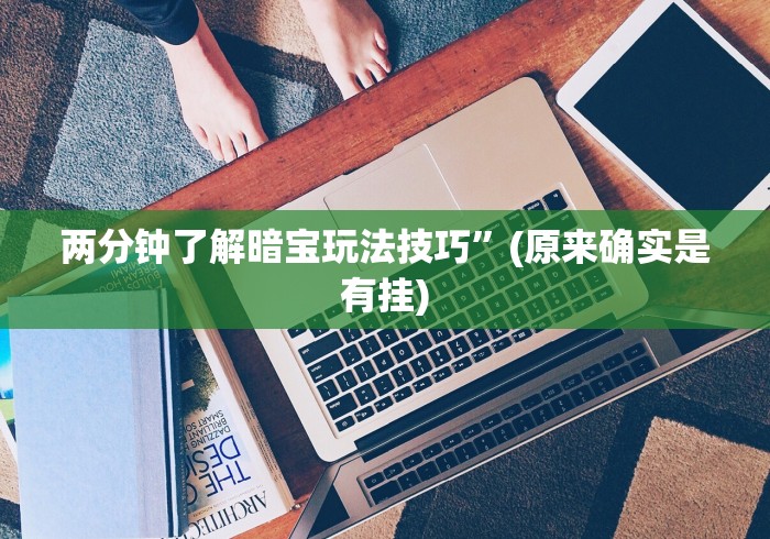 两分钟了解暗宝玩法技巧”(原来确实是有挂)