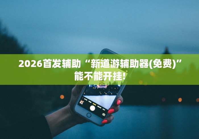 2026首发辅助“新道游辅助器(免费)”能不能开挂!