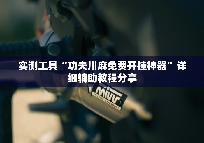 实测工具“功夫川麻免费开挂神器”详细辅助教程分享