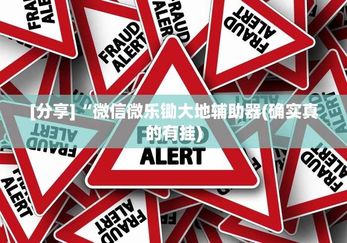 [分享]“微信微乐锄大地辅助器(确实真的有挂)