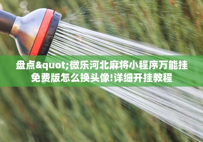 盘点"微乐河北麻将小程序万能挂免费版怎么换头像!详细开挂教程 盘点"微乐河北麻将小程序万能挂免费版怎么换头像!详细开挂教程
