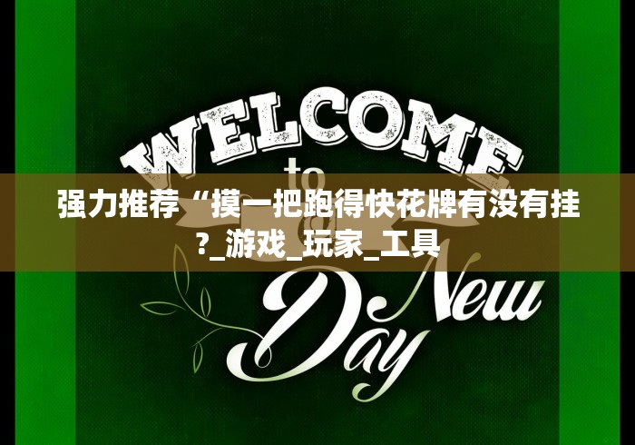强力推荐“摸一把跑得快花牌有没有挂?_游戏_玩家_工具