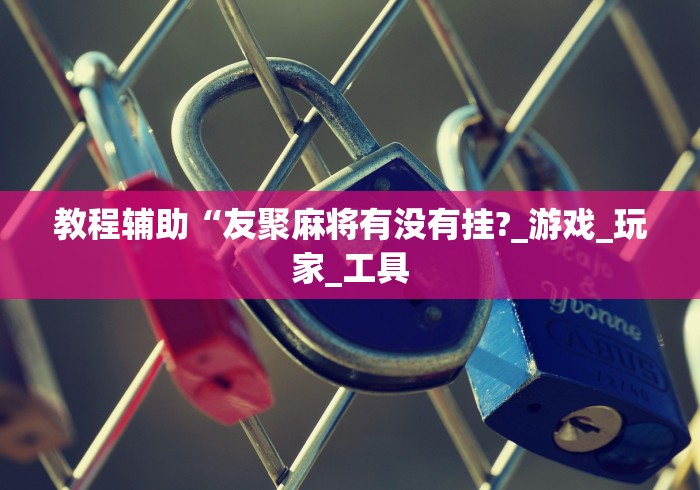 教程辅助“友聚麻将有没有挂?_游戏_玩家_工具