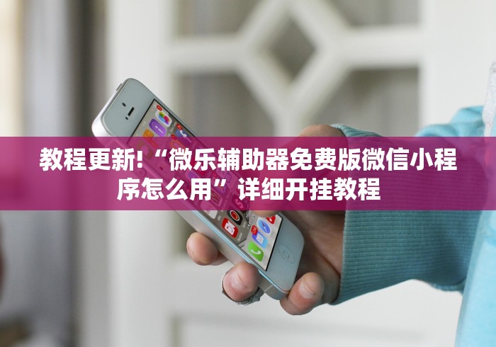 教程更新!“微乐辅助器免费版微信小程序怎么用”详细开挂教程