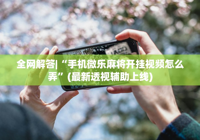 全网解答|“手机微乐麻将开挂视频怎么弄	”(最新透视辅助上线)
