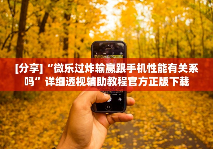 [分享]“微乐过炸输赢跟手机性能有关系吗	”详细透视辅助教程官方正版下载