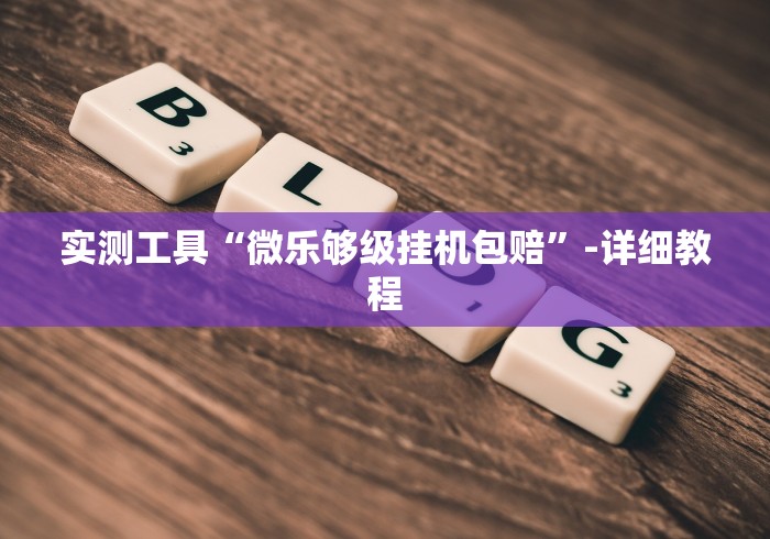 实测工具“微乐够级挂机包赔”-详细教程