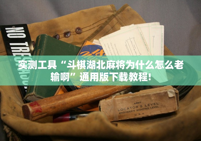 实测工具“斗棋湖北麻将为什么怎么老输啊”通用版下载教程!